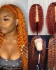 Ginger Wigs Pre Plucked Ginger Lace Front Wigs Human Hair For Sale