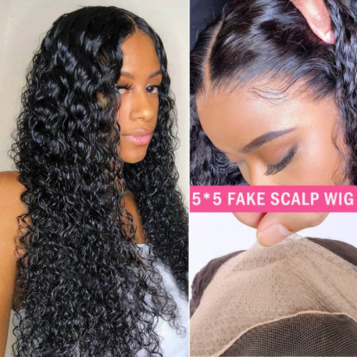5x5 Lace Closure Wig Glueless Closure Wig Realistic Wigs Human Hair