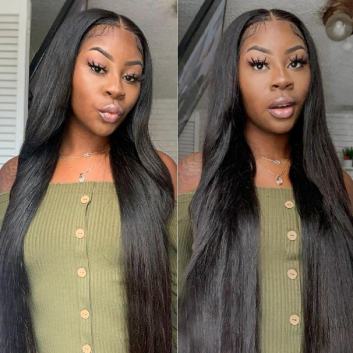 Long Straight Wig 5x5 Lace Closure Wig Straight Human Hair Wigs