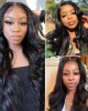 Body Wave Fake Scalp Wig Bleached Knots Realistic Lace Front Wigs -Hair