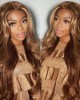 Lytinroop Wear Go 6x4.5 Pre Cut Lace Honey Blonde Highlights Body Wave Air Wig