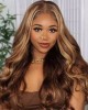 Lytinroop Wear Go 6x4.5 Pre Cut Lace Honey Blonde Highlights Body Wave Air Wig