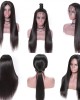 Lytinroop Breathable 360 Lace Wig Pre Plucked Straight Human Hair Wig Natural Hairline