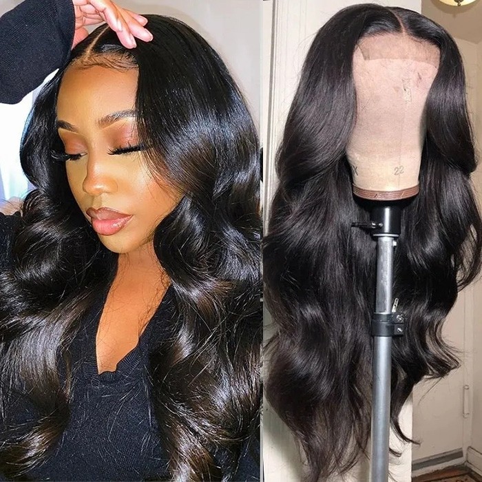 Lytinroop Body Wave Wig Lace Wigs 150% Density With Baby Hair Realistic Human Hair Wigs
